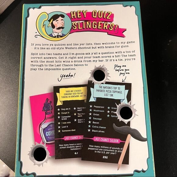 Mr Lister’s Quiz Shootout Party Game NWOT - Picture 4 of 7
